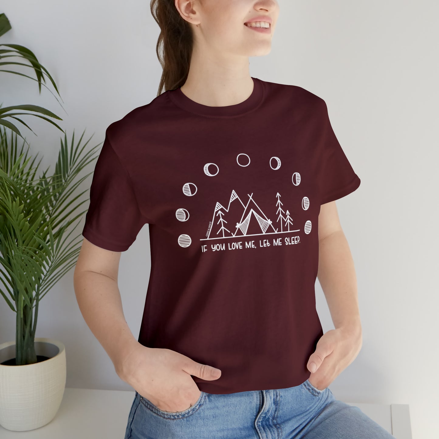 'IF YOU LOVE ME, LET ME SLEEP' WOMENS T-SHIRT