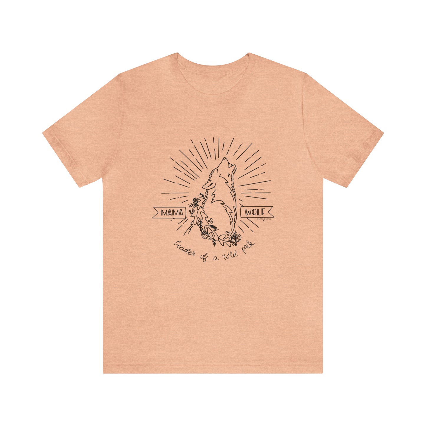 'LEADER OF A WILD PACK' WOLF MOM T-SHIRT