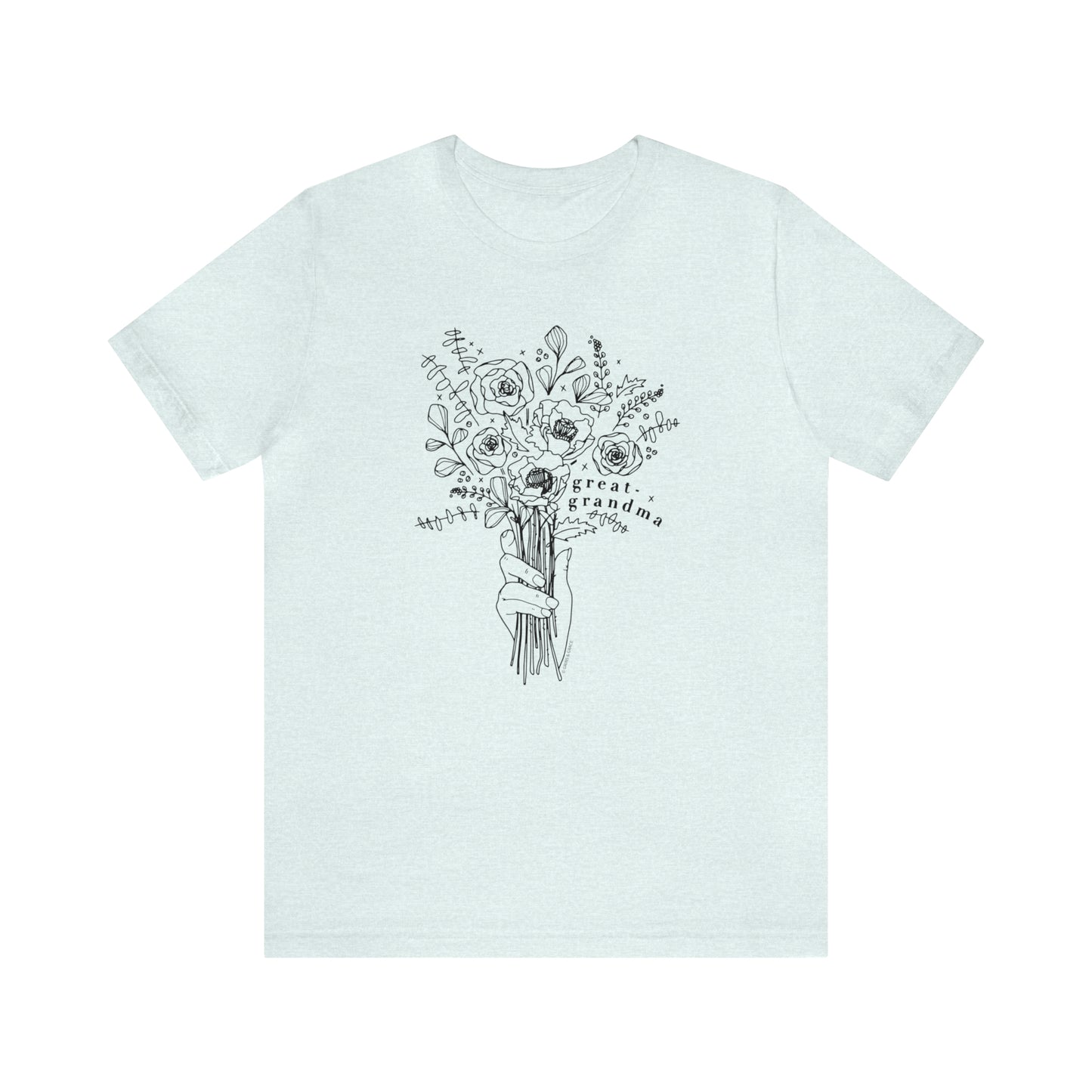'GREAT-GRANDMA: PICKING WILD FLOWERS' GREAT-GRANDMA T-SHIRT