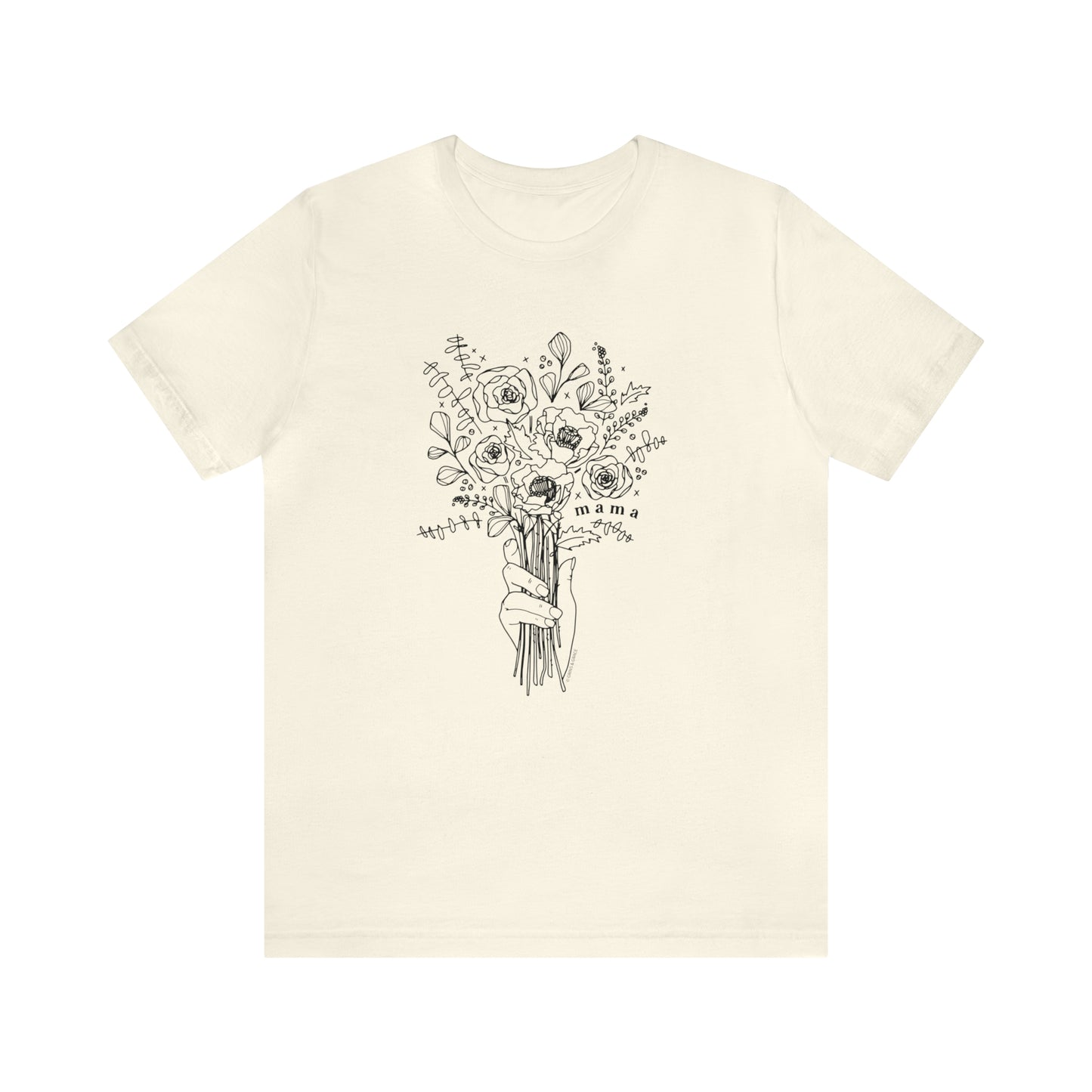 'MAMA: PICKING WILDFLOWERS' MOM T-SHIRT