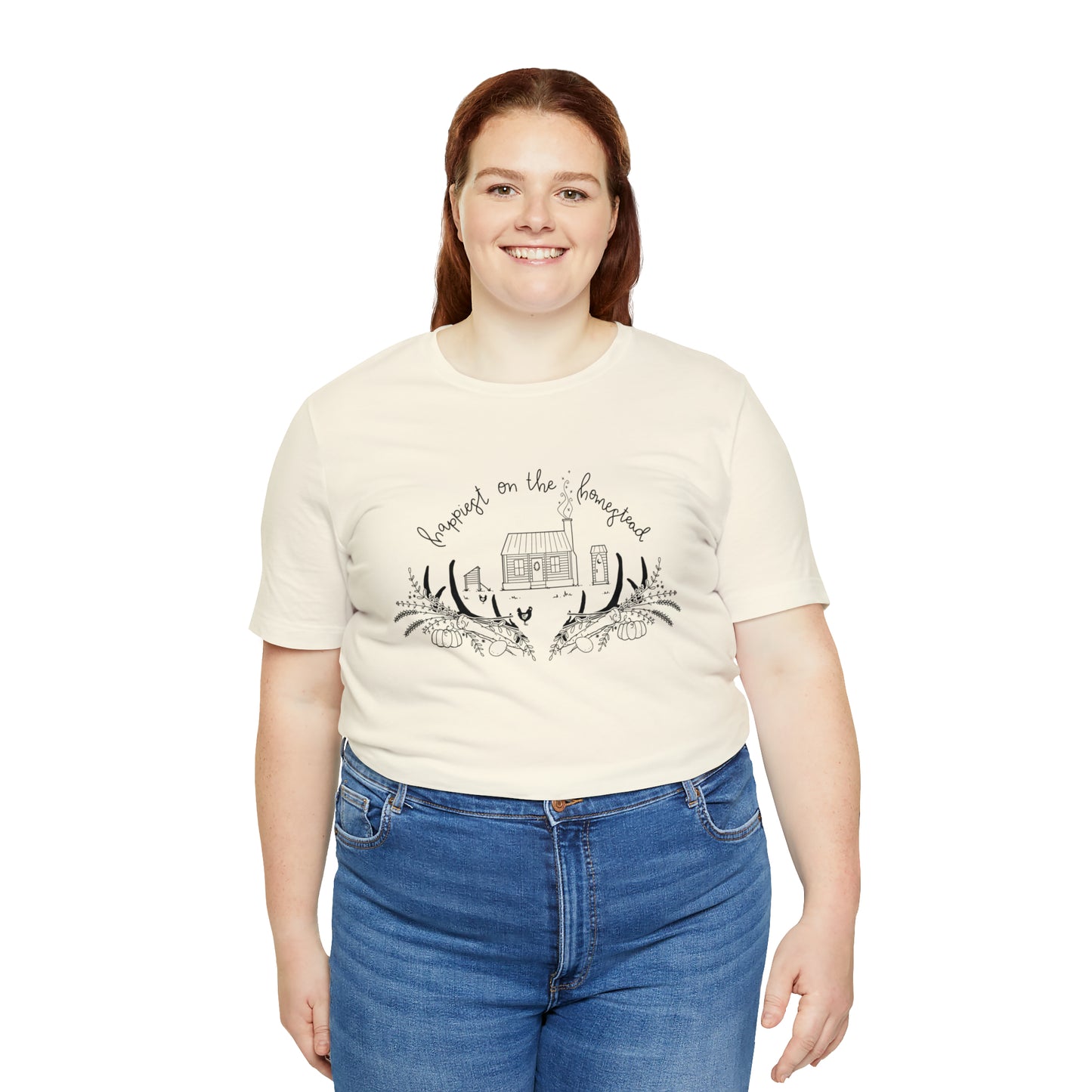 'HAPPIEST ON THE HOMESTEAD' WOMENS T-SHIRT