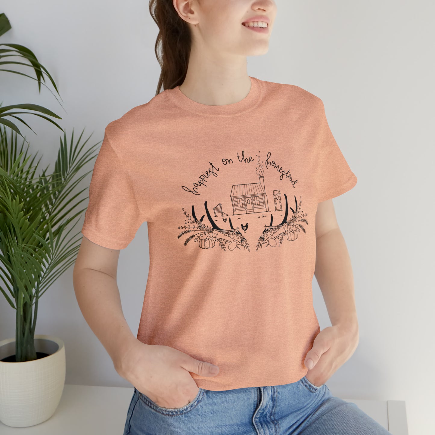 'HAPPIEST ON THE HOMESTEAD' WOMENS T-SHIRT