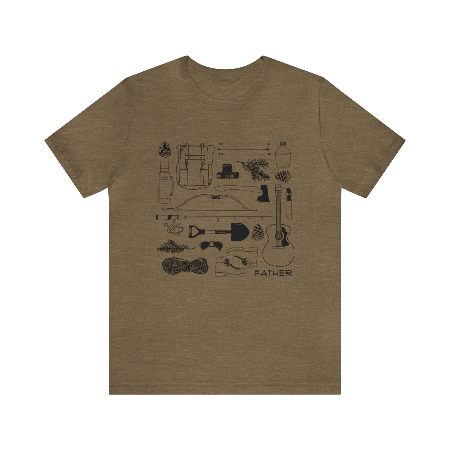 FATHER: READY FOR ADVENTURE' DAD T-SHIRT