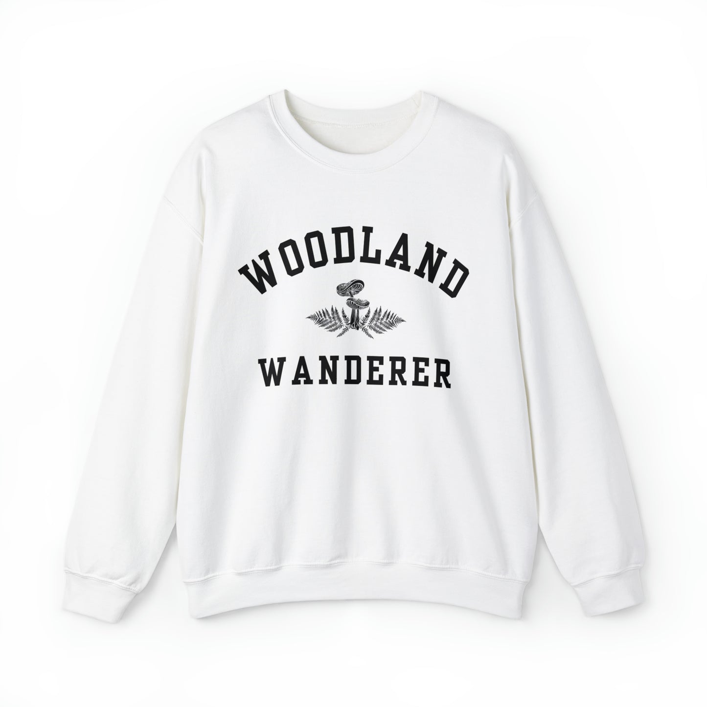 WOODLAND WANDERER WOMENS SWEATSHIRT | BLACK & WHITE
