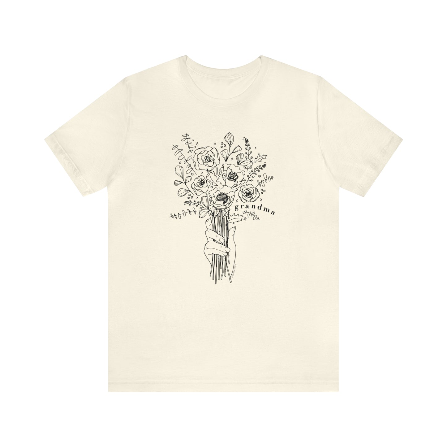 'GRANDMA: PICKING WILDFLOWERS' GRANDMA T-SHIRT