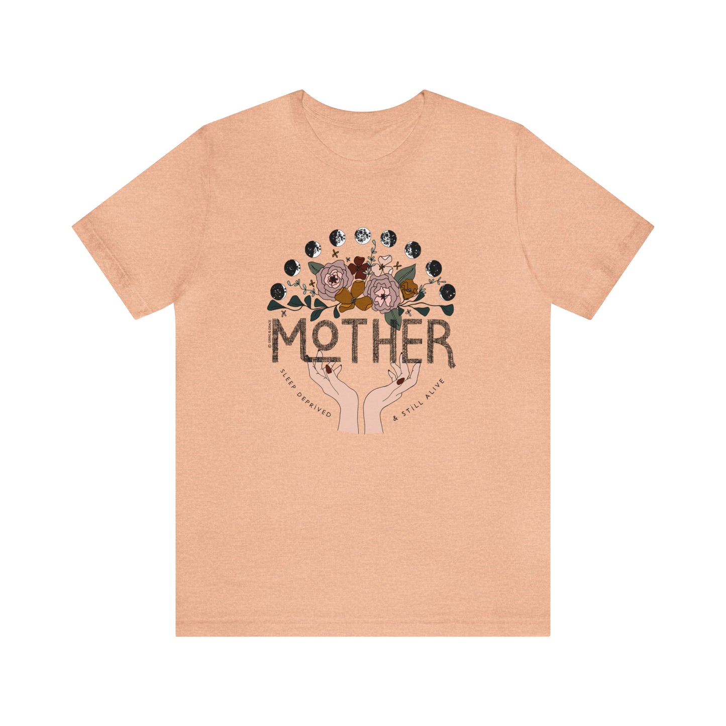 'MOTHER: SLEEP DEPRIVED + STILL ALIVE' MOM T-SHIRT | FULL COLOR INK