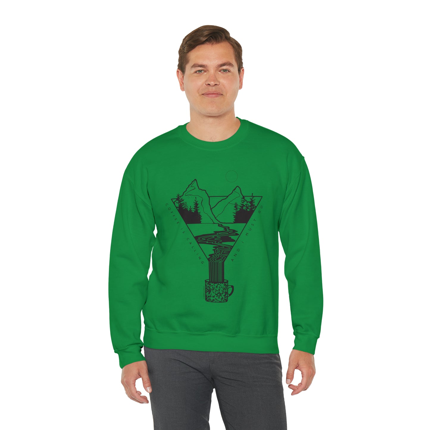 'COFFEE IS CALLING' UNISEX SWEATSHIRT