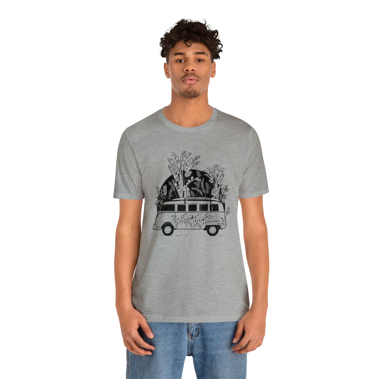 'NEVER STOP EXPLORING' VAN LIFE UNISEX T-SHIRT