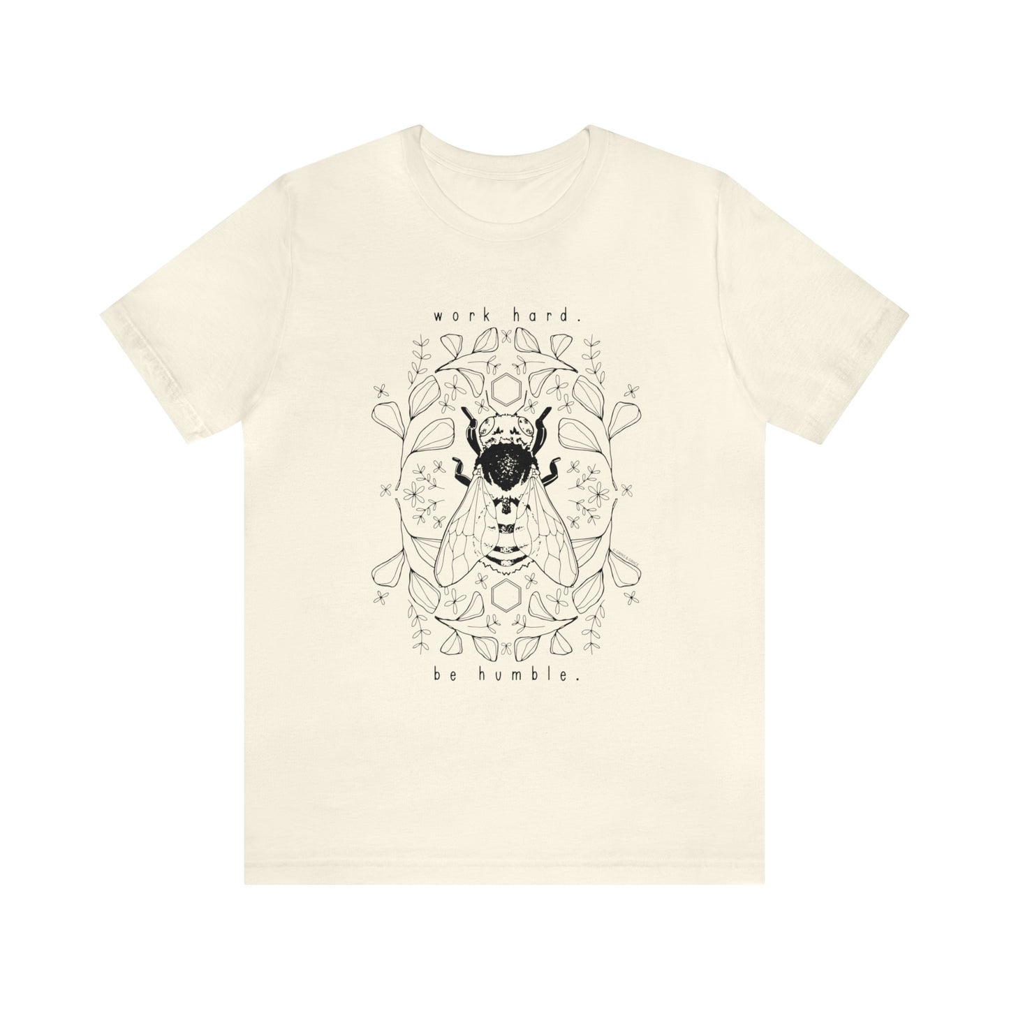 'WORK HARD. BE HUMBLE' WOMENS HONEYBEE T-SHIRT