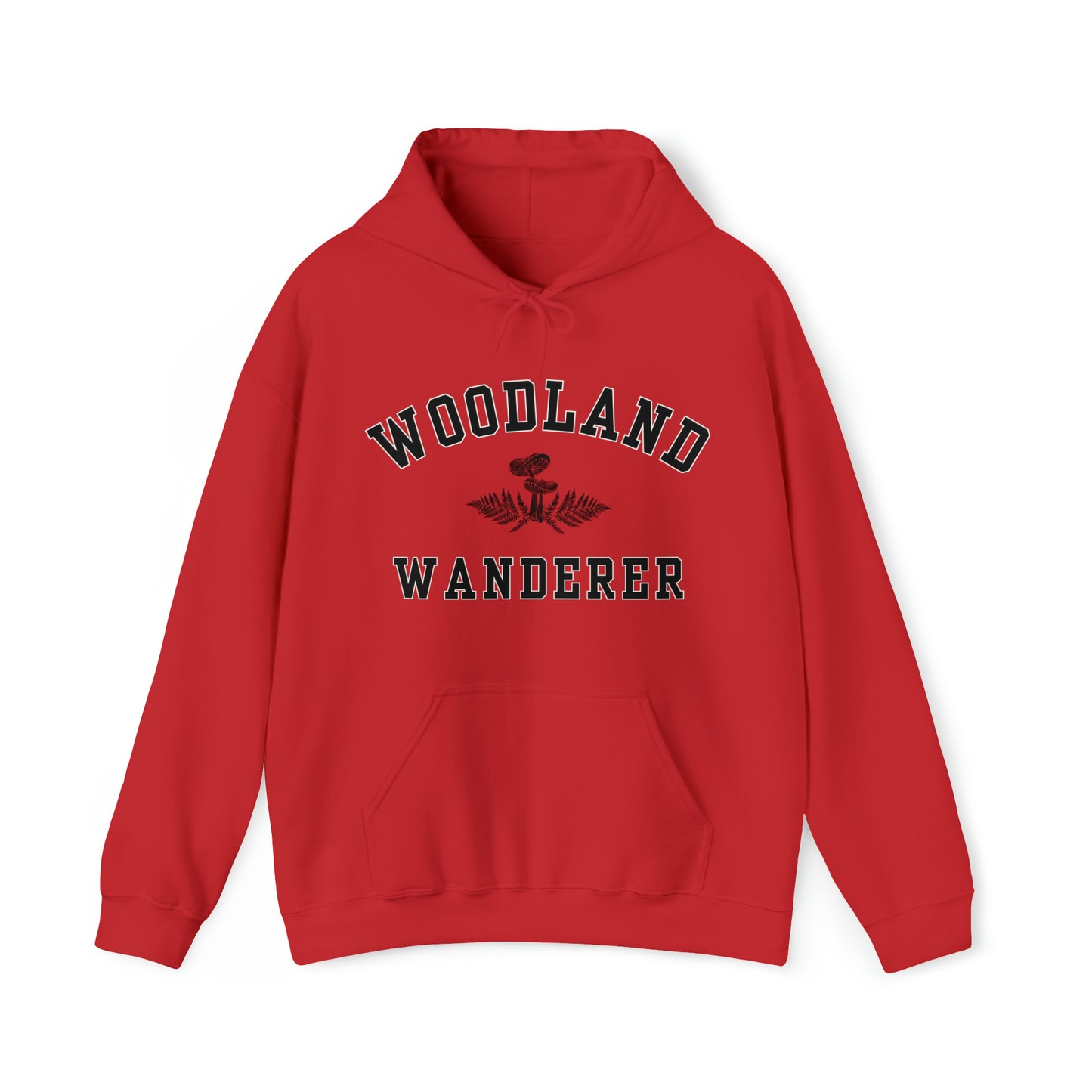 'WOODLAND WANDERER' WOMENS HOODIE | BLACK & WHITE