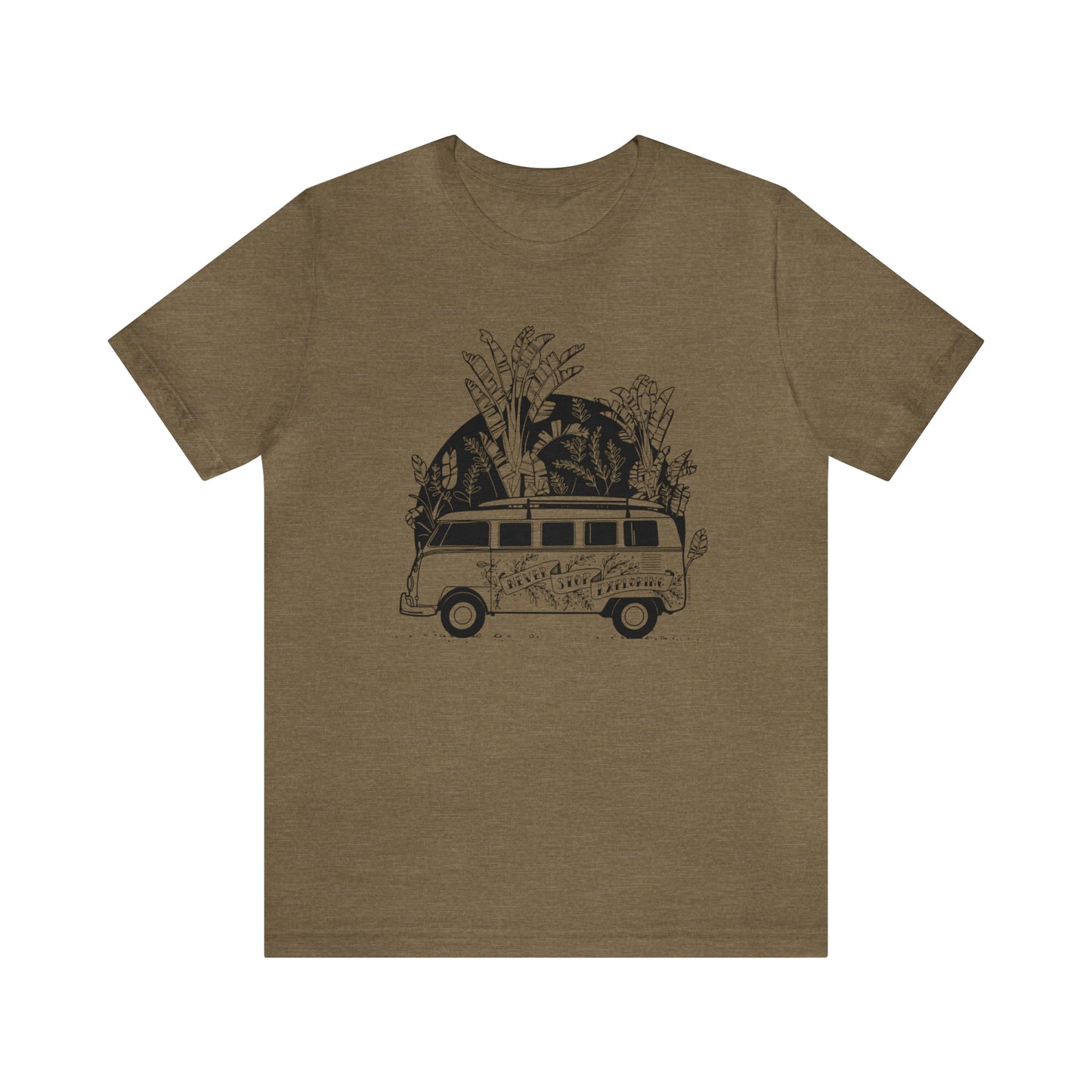 'NEVER STOP EXPLORING' VAN LIFE UNISEX T-SHIRT