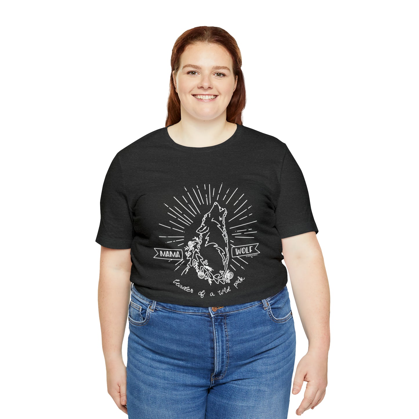'LEADER OF A WILD PACK' WOLF MOM T-SHIRT
