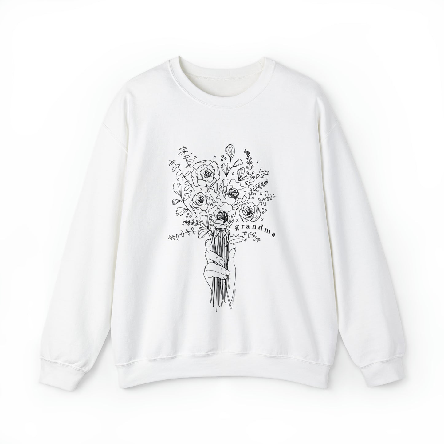 'PICKING WILDFLOWERS' GRANDMA SWEATSHIRT