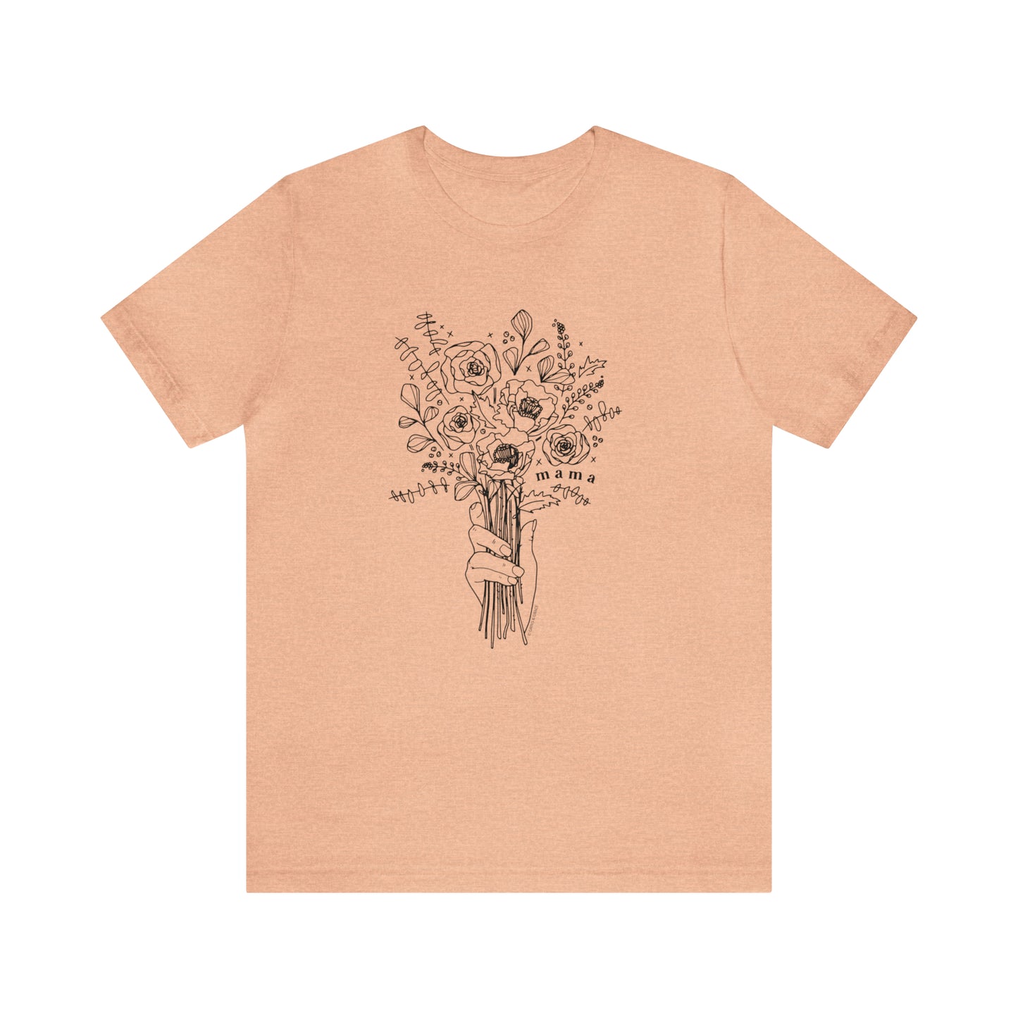 'MAMA: PICKING WILDFLOWERS' MOM T-SHIRT