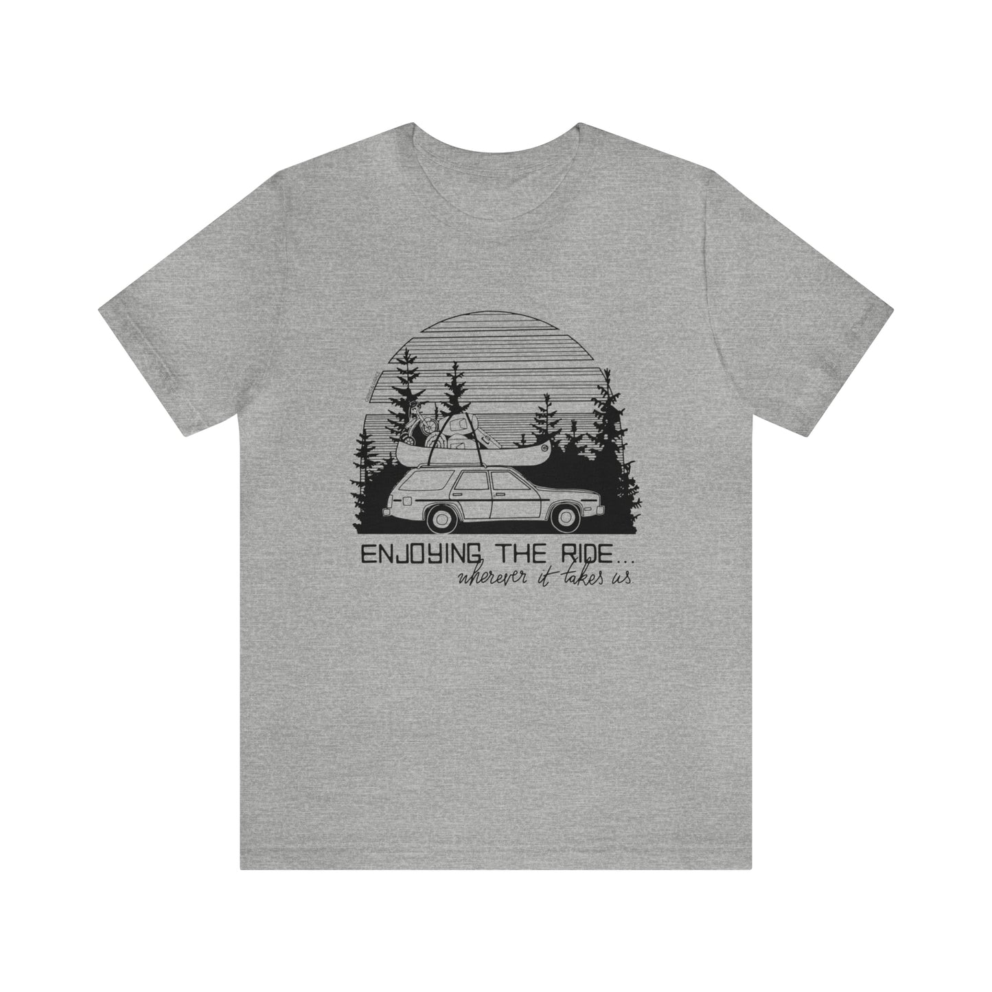 'ENJOYING THE RIDE' UNISEX T-SHIRT