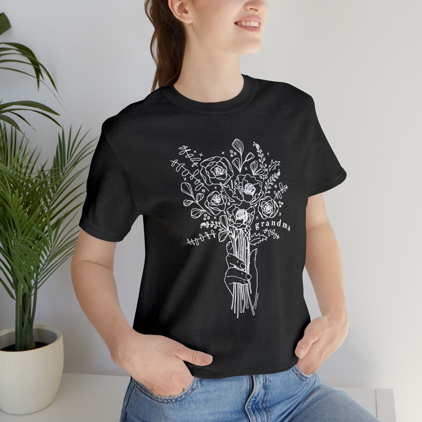 'GRANDMA: PICKING WILDFLOWERS' GRANDMA T-SHIRT