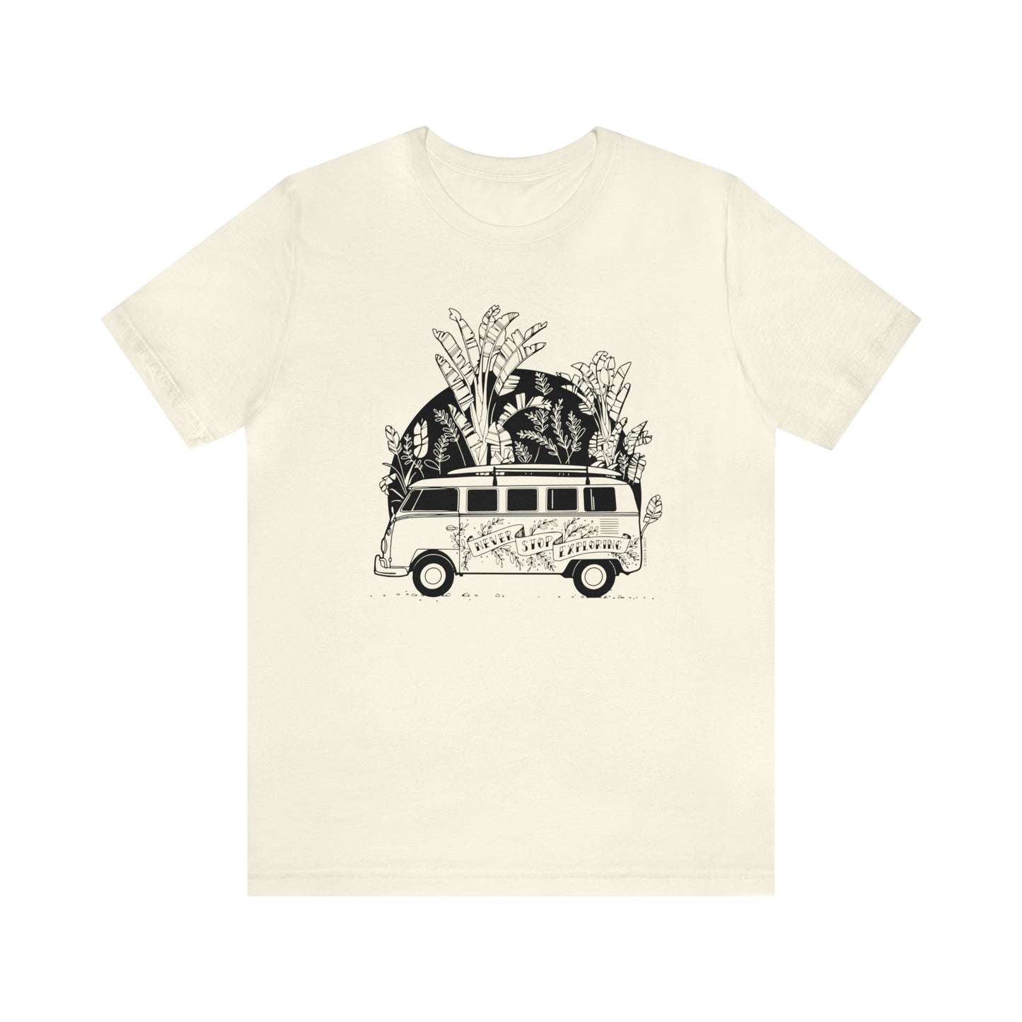 'NEVER STOP EXPLORING' VAN LIFE UNISEX T-SHIRT