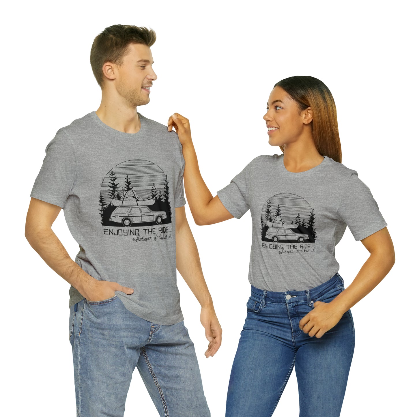 'ENJOYING THE RIDE' UNISEX T-SHIRT