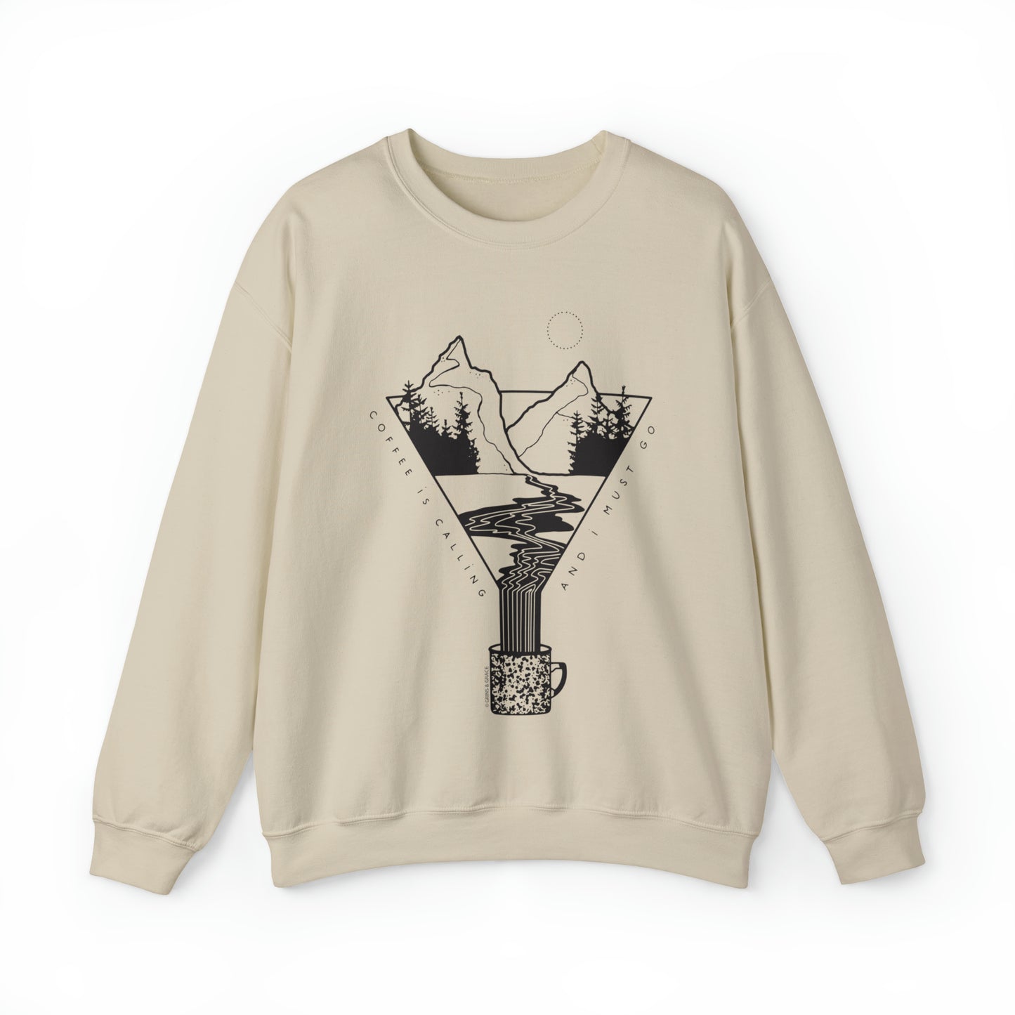 'COFFEE IS CALLING' UNISEX SWEATSHIRT