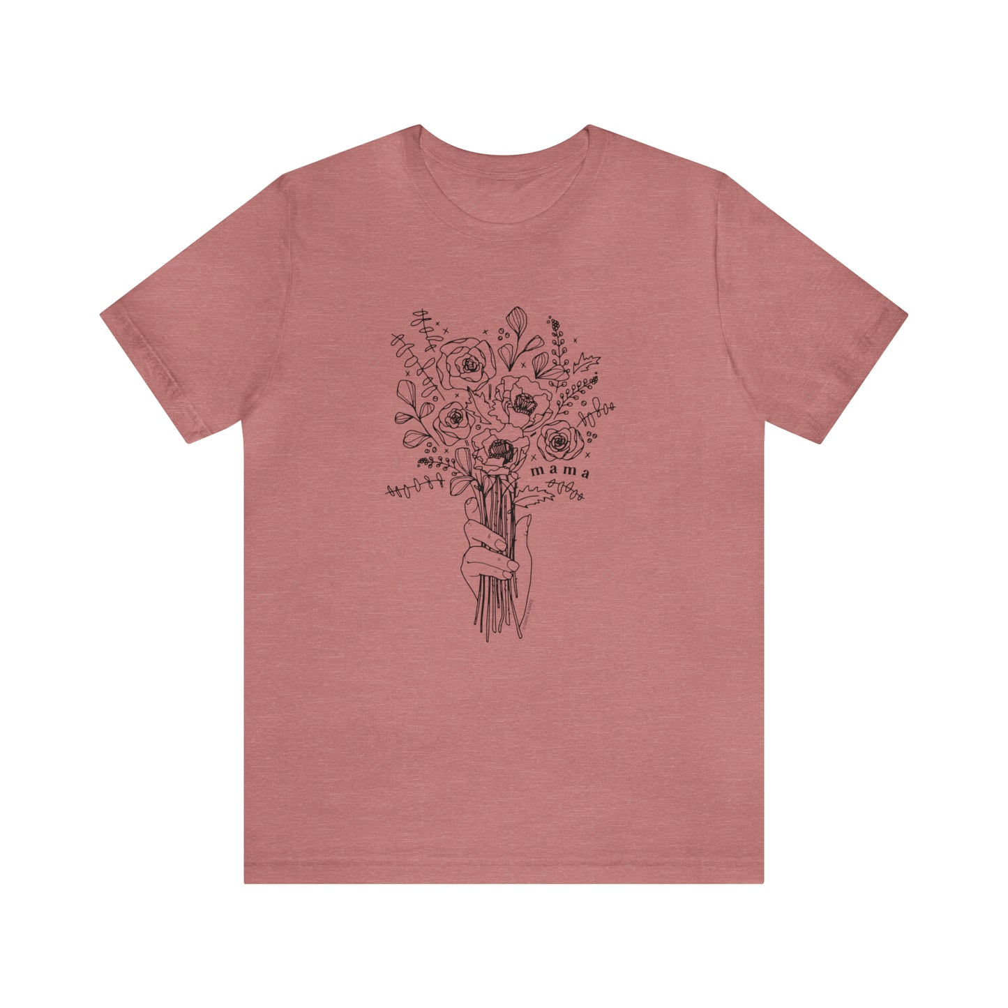 'MAMA: PICKING WILDFLOWERS' MOM T-SHIRT