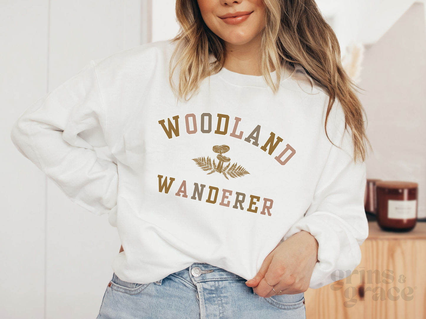 WOODLAND WANDERER WOMENS SWEATSHIRT | FULL COLOR