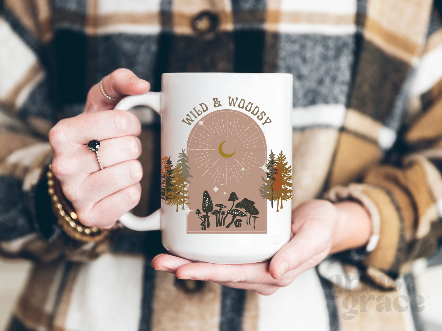 WILD & WOODSY CERAMIC COFFEE MUG