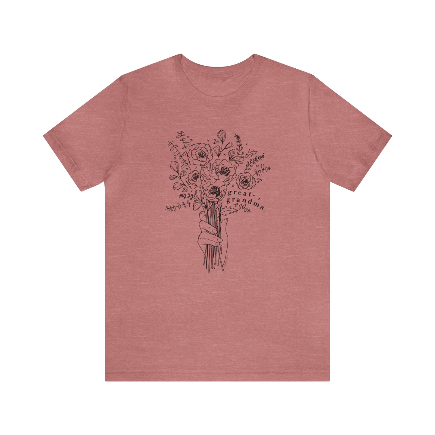 'GREAT-GRANDMA: PICKING WILD FLOWERS' GREAT-GRANDMA T-SHIRT