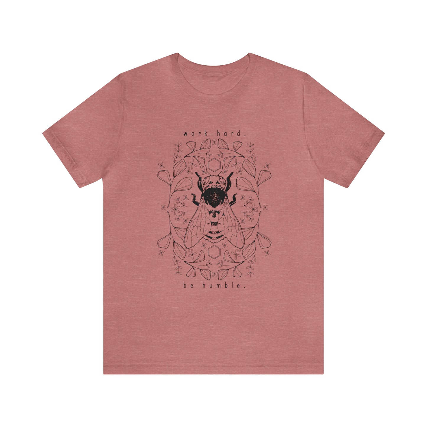 'WORK HARD. BE HUMBLE' WOMENS HONEYBEE T-SHIRT