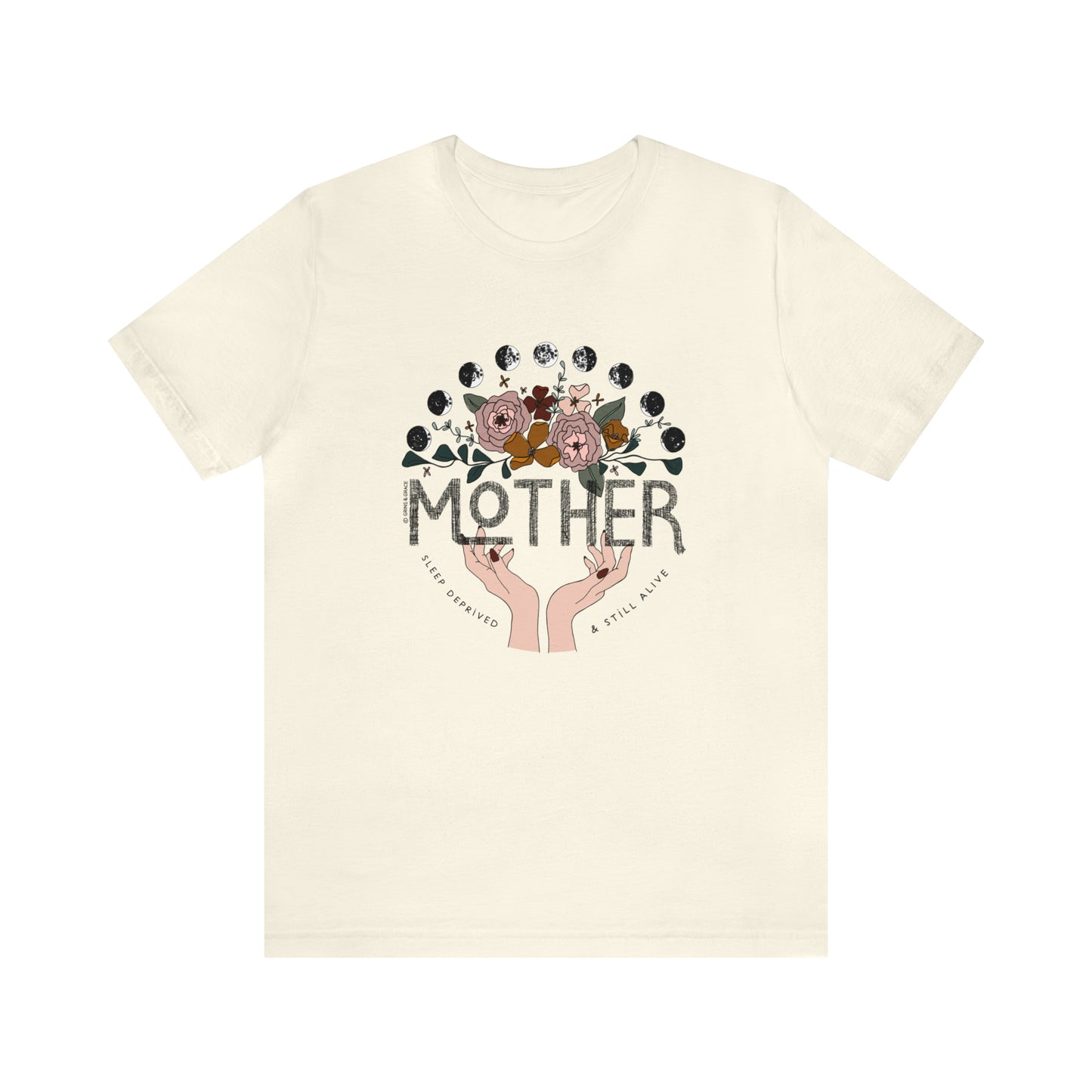 'MOTHER: SLEEP DEPRIVED + STILL ALIVE' MOM T-SHIRT | FULL COLOR INK