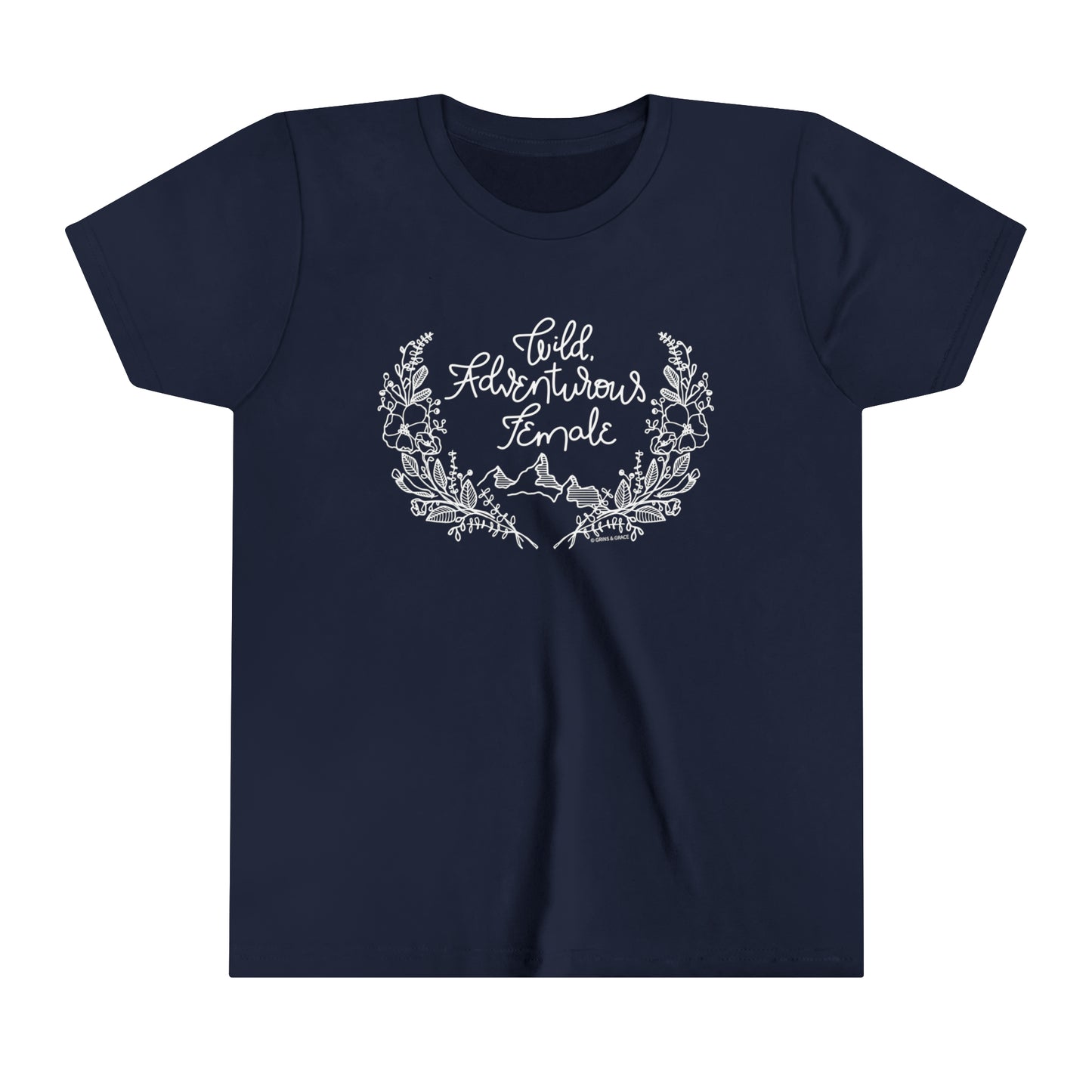 'WILD ADVENTUROUS FEMALE' KIDS T-SHIRT