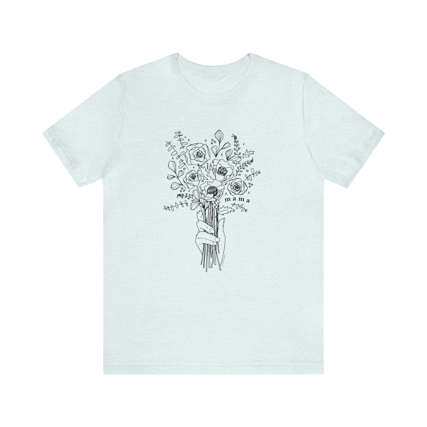 'MAMA: PICKING WILDFLOWERS' MOM T-SHIRT