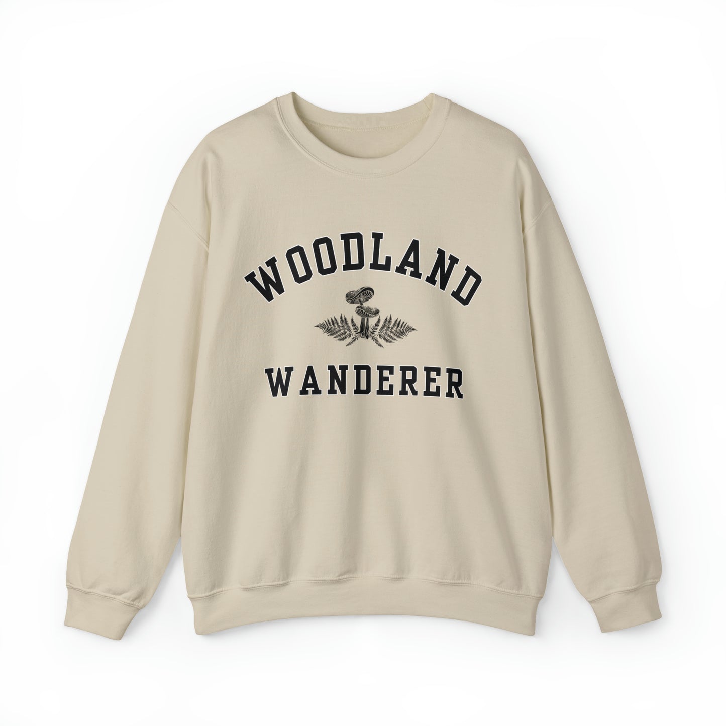 WOODLAND WANDERER WOMENS SWEATSHIRT | BLACK & WHITE
