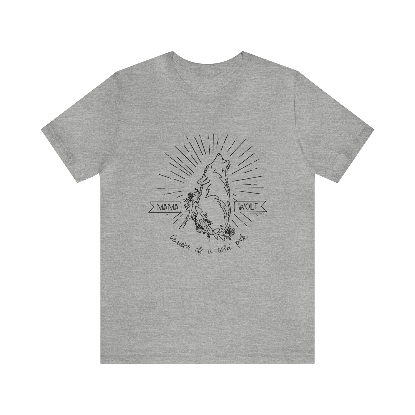 'LEADER OF A WILD PACK' WOLF MOM T-SHIRT