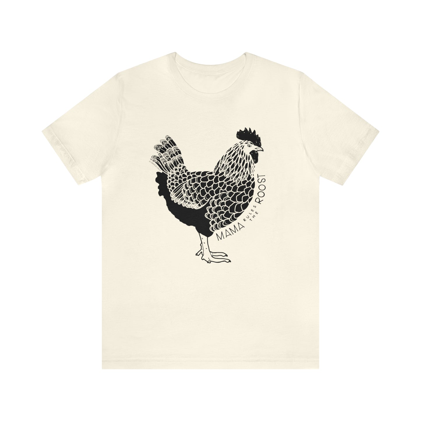 'MAMA RULES THE ROOST' CHICKEN MOM T-SHIRT
