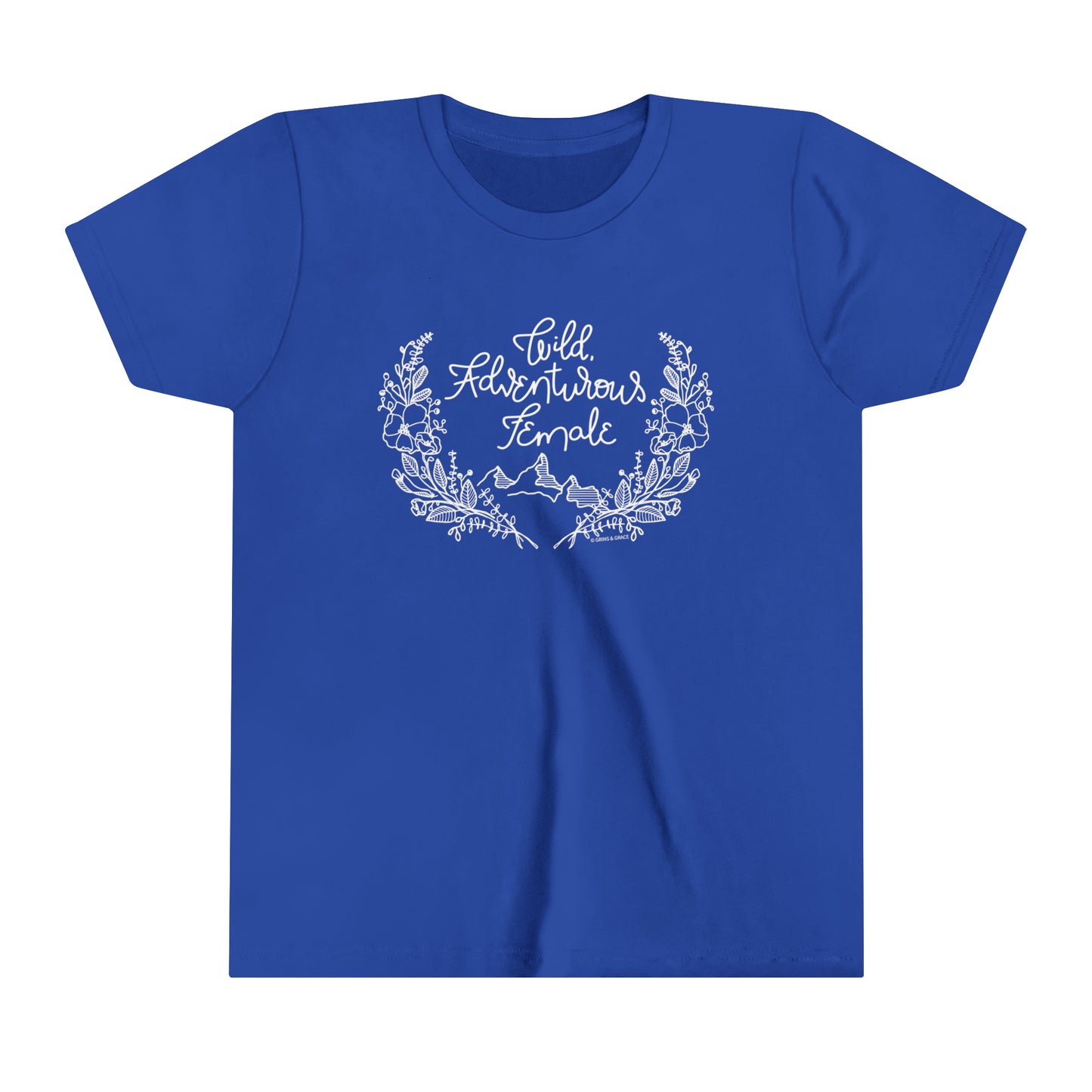 'WILD ADVENTUROUS FEMALE' KIDS T-SHIRT