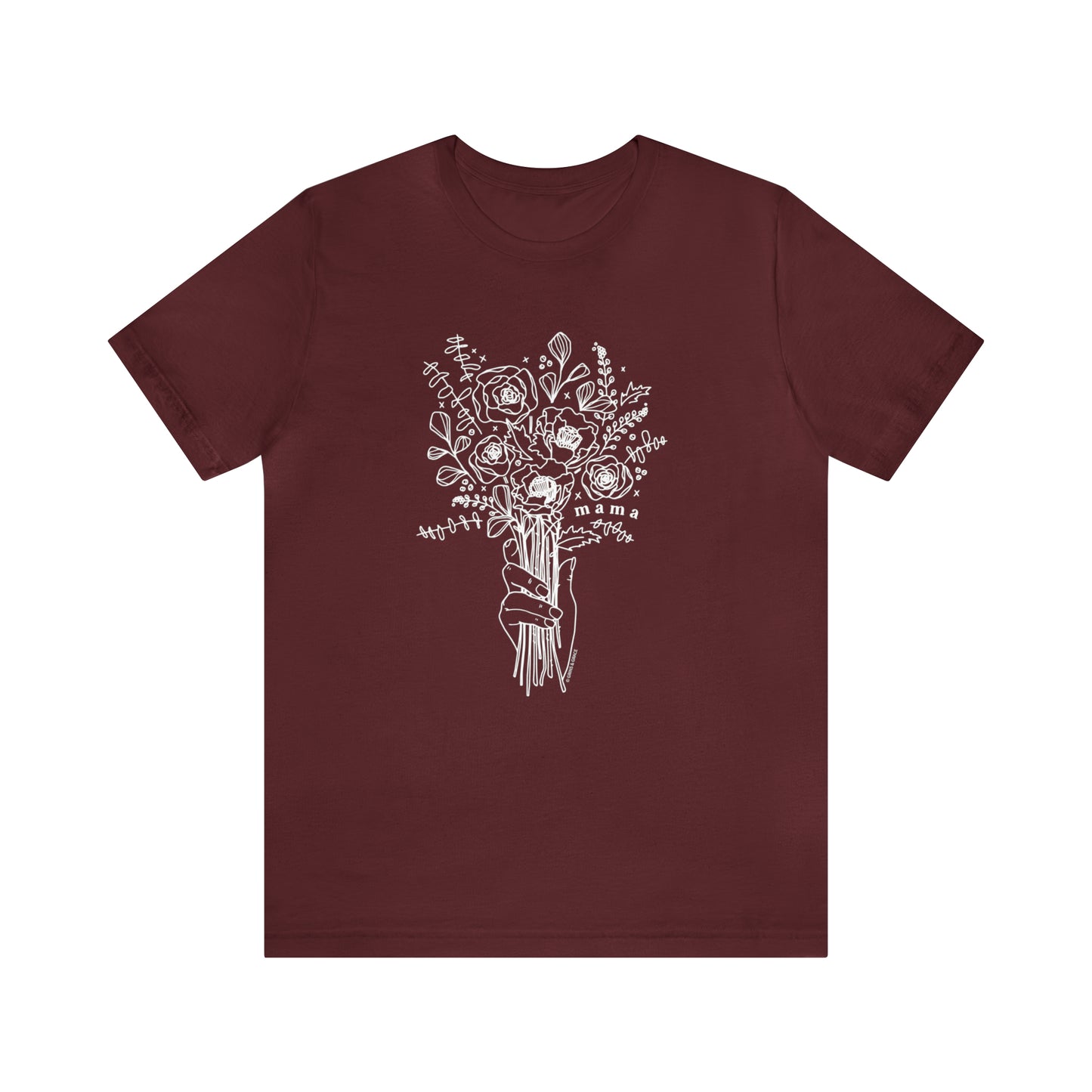 'MAMA: PICKING WILDFLOWERS' MOM T-SHIRT
