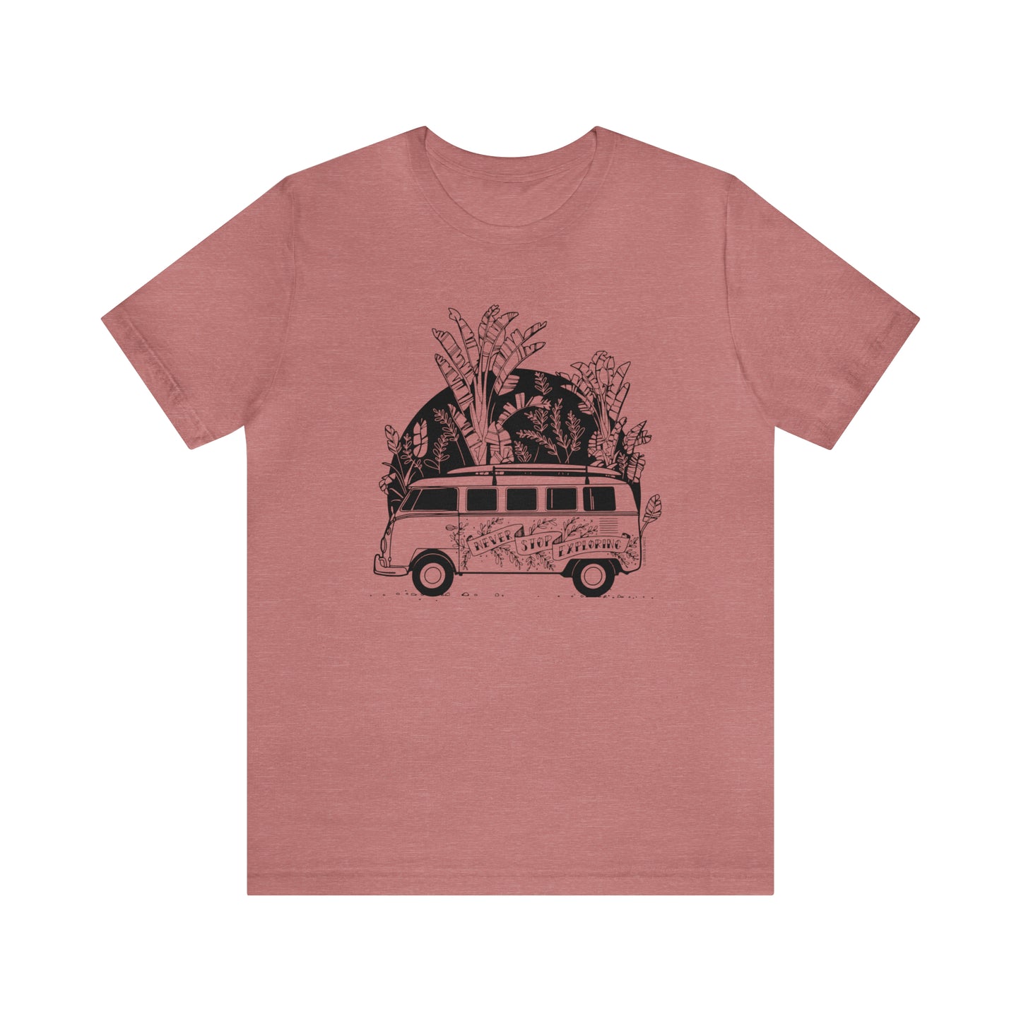 'NEVER STOP EXPLORING' VAN LIFE UNISEX T-SHIRT