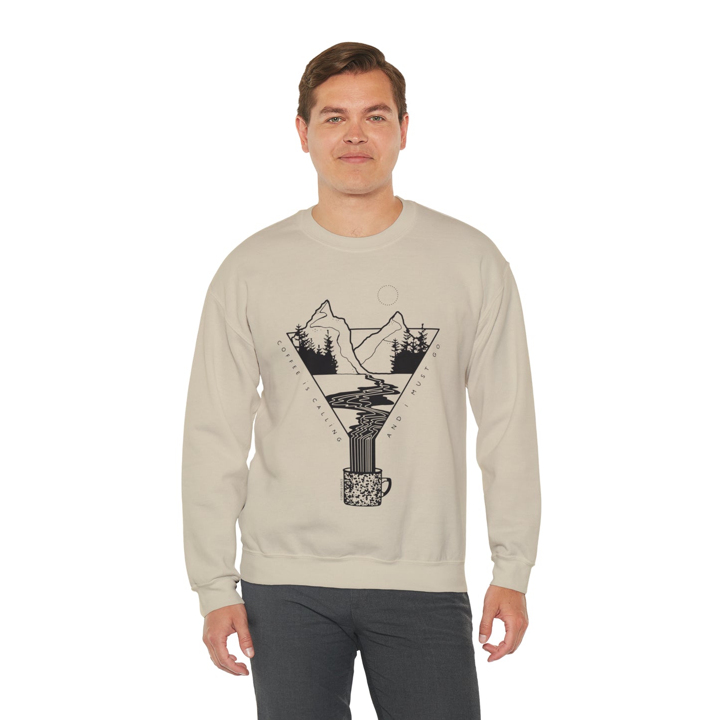'COFFEE IS CALLING' UNISEX SWEATSHIRT