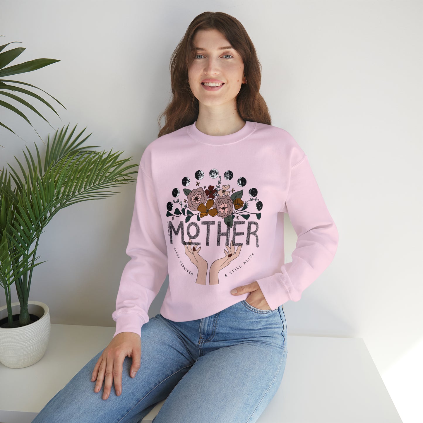 'MOTHER: SLEEP DEPRIVED + STILL ALIVE' MOM SWEATSHIRT