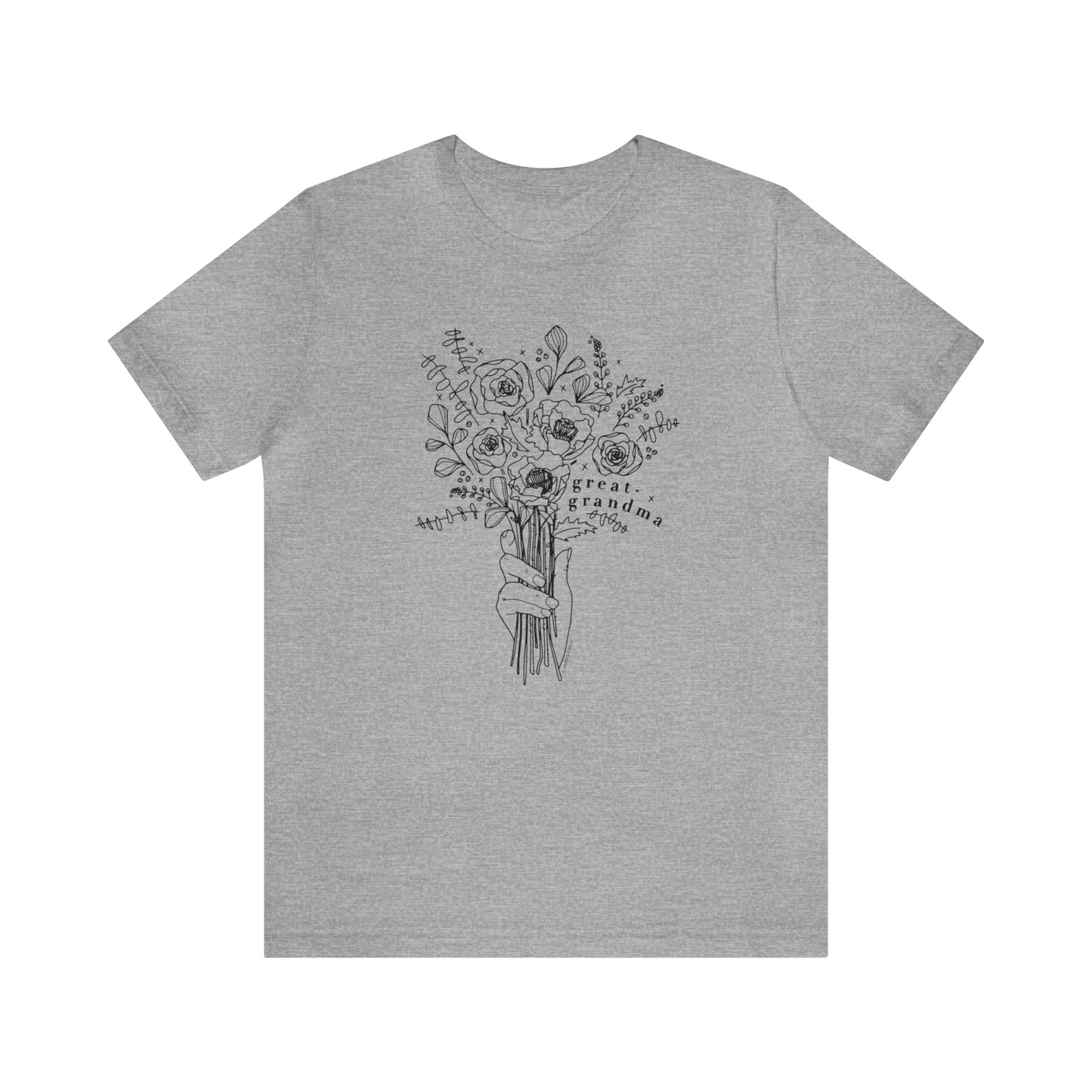 'GREAT-GRANDMA: PICKING WILD FLOWERS' GREAT-GRANDMA T-SHIRT