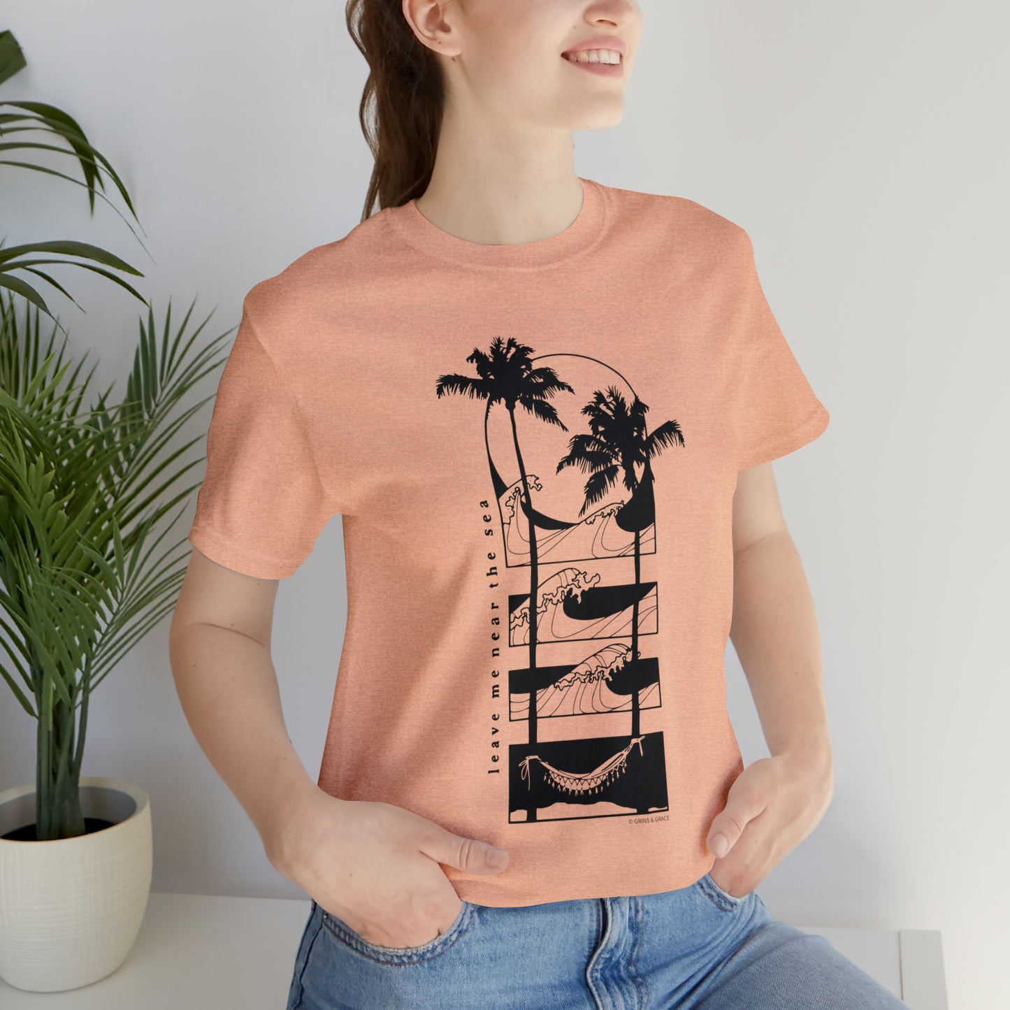 'LEAVE ME NEAR THE SEA' UNISEX T-SHIRT