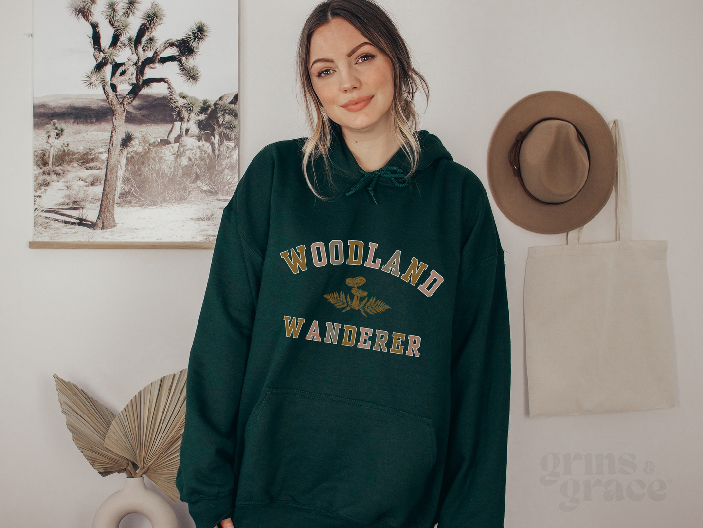 'WOODLAND WANDERER" WOMENS HOODIE | FULL COLOR