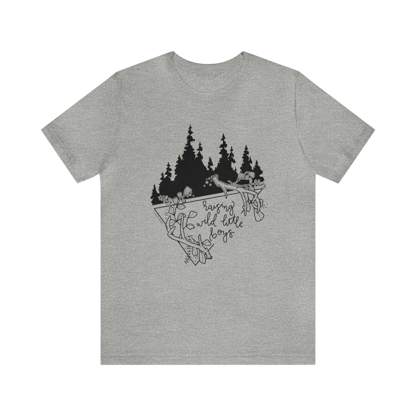 'RAISING WILD LITTLE BOYS' MOM T-SHIRT