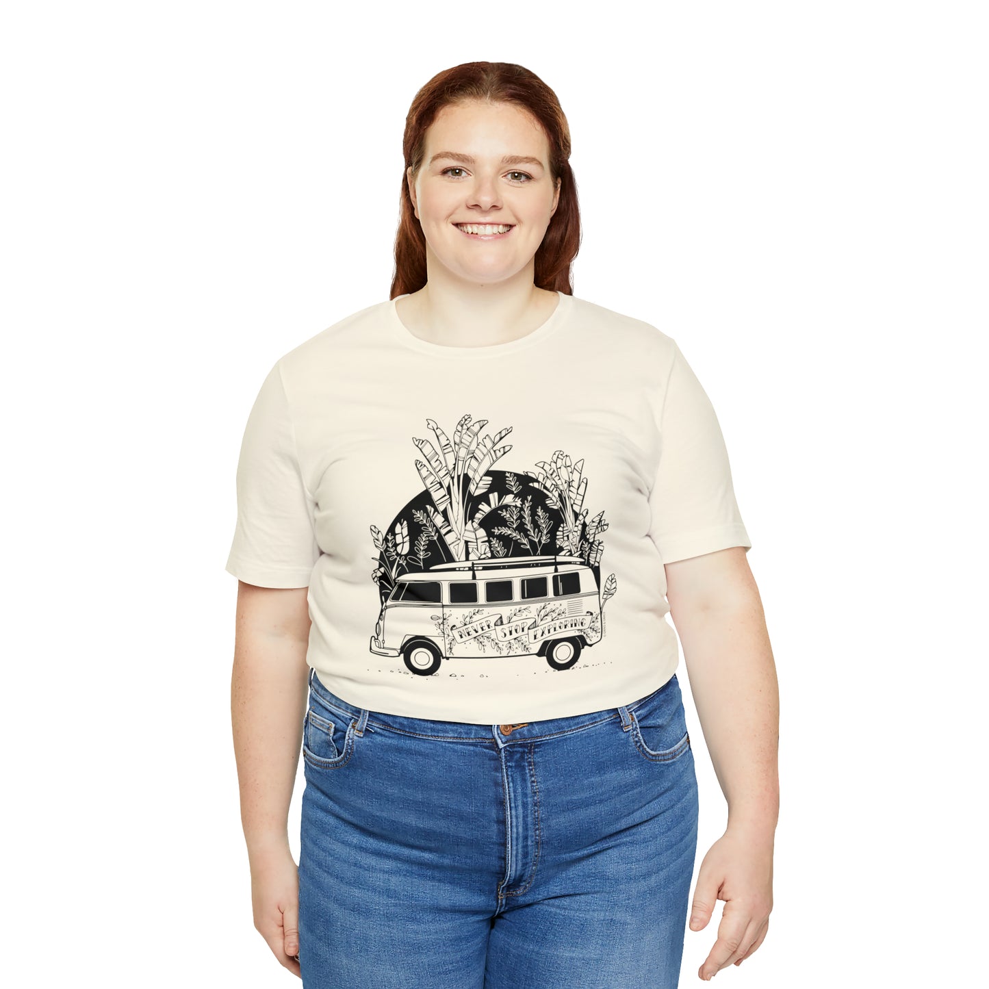 'NEVER STOP EXPLORING' VAN LIFE UNISEX T-SHIRT