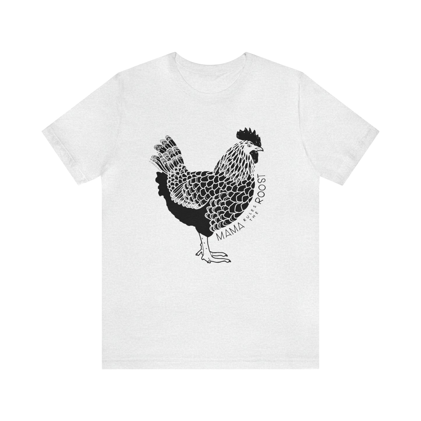 'MAMA RULES THE ROOST' CHICKEN MOM T-SHIRT