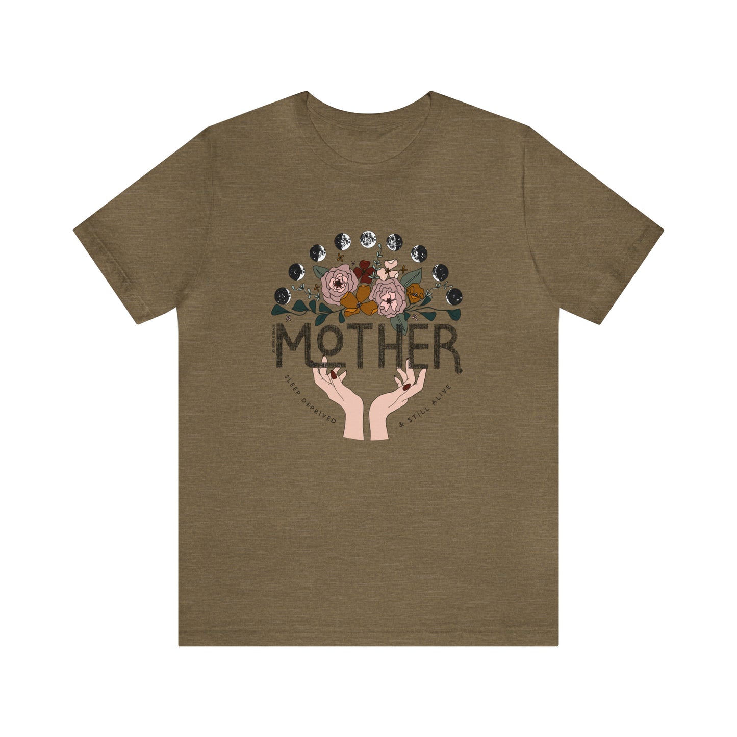 'MOTHER: SLEEP DEPRIVED + STILL ALIVE' MOM T-SHIRT | FULL COLOR INK