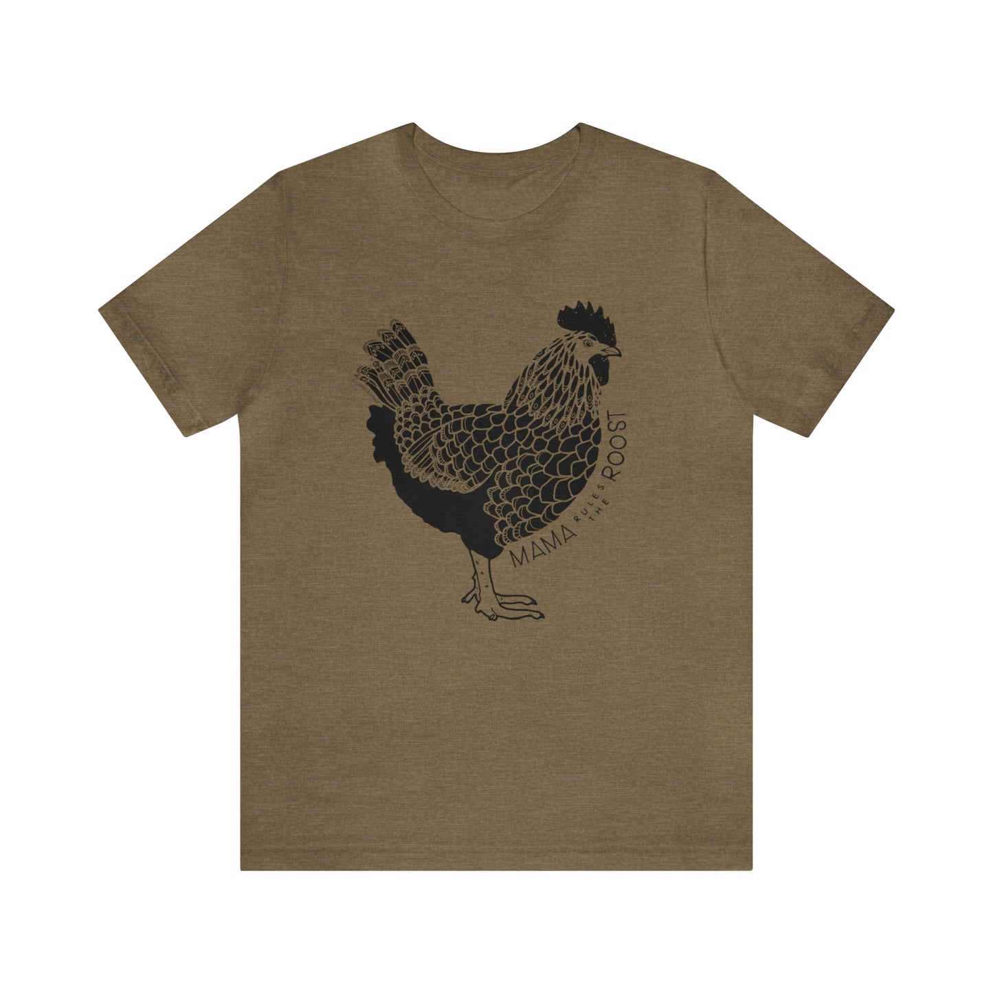 'MAMA RULES THE ROOST' CHICKEN MOM T-SHIRT