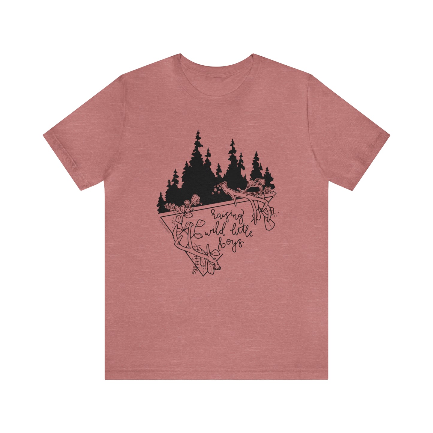 'RAISING WILD LITTLE BOYS' MOM T-SHIRT
