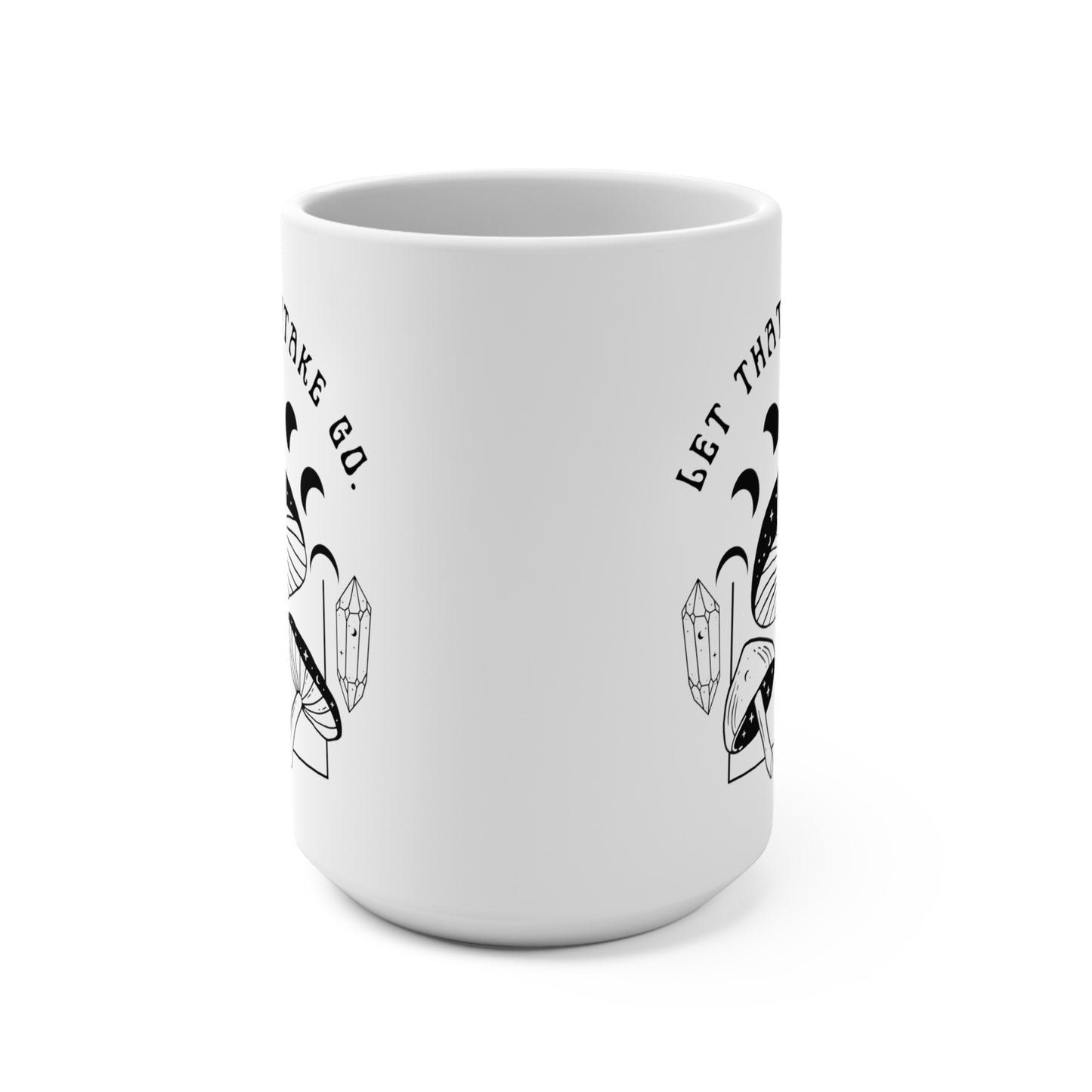 "LET THAT SHITAKE GO" CERAMIC COFFEE MUG