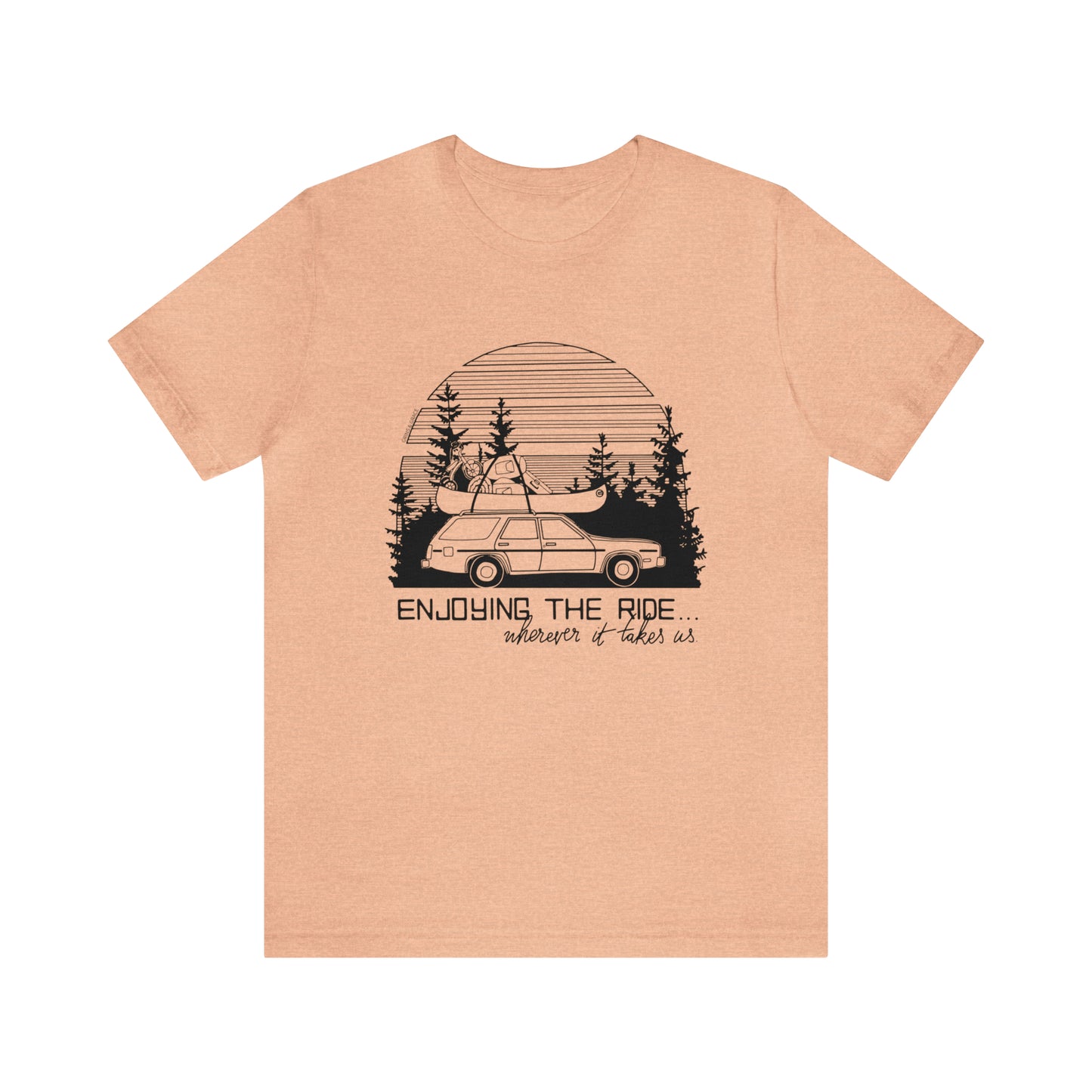 'ENJOYING THE RIDE' UNISEX T-SHIRT